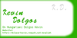 kevin dolgos business card